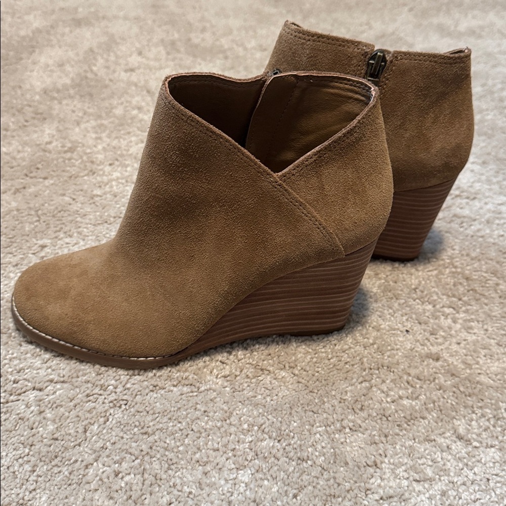 Tan Suede Ankle Booties